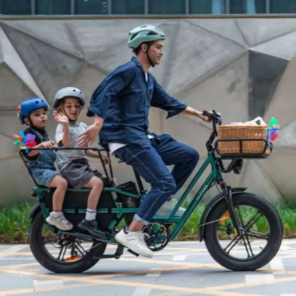 Fiido T2 Longtail Cargo E-Bike – 750W Utility Electric Bike with 998Wh Battery & 200KG Load Capacity - Image 5