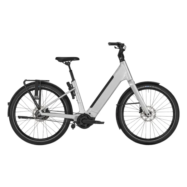 Canyon Precede:ON Comfort 7 urban electric bike in Moon Silver