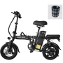DEEPOWER Folding Electric Bike with 48V Battery