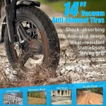DEEPOWER Folding Electric Bike - 48V 17.5Ah Battery - Image 3